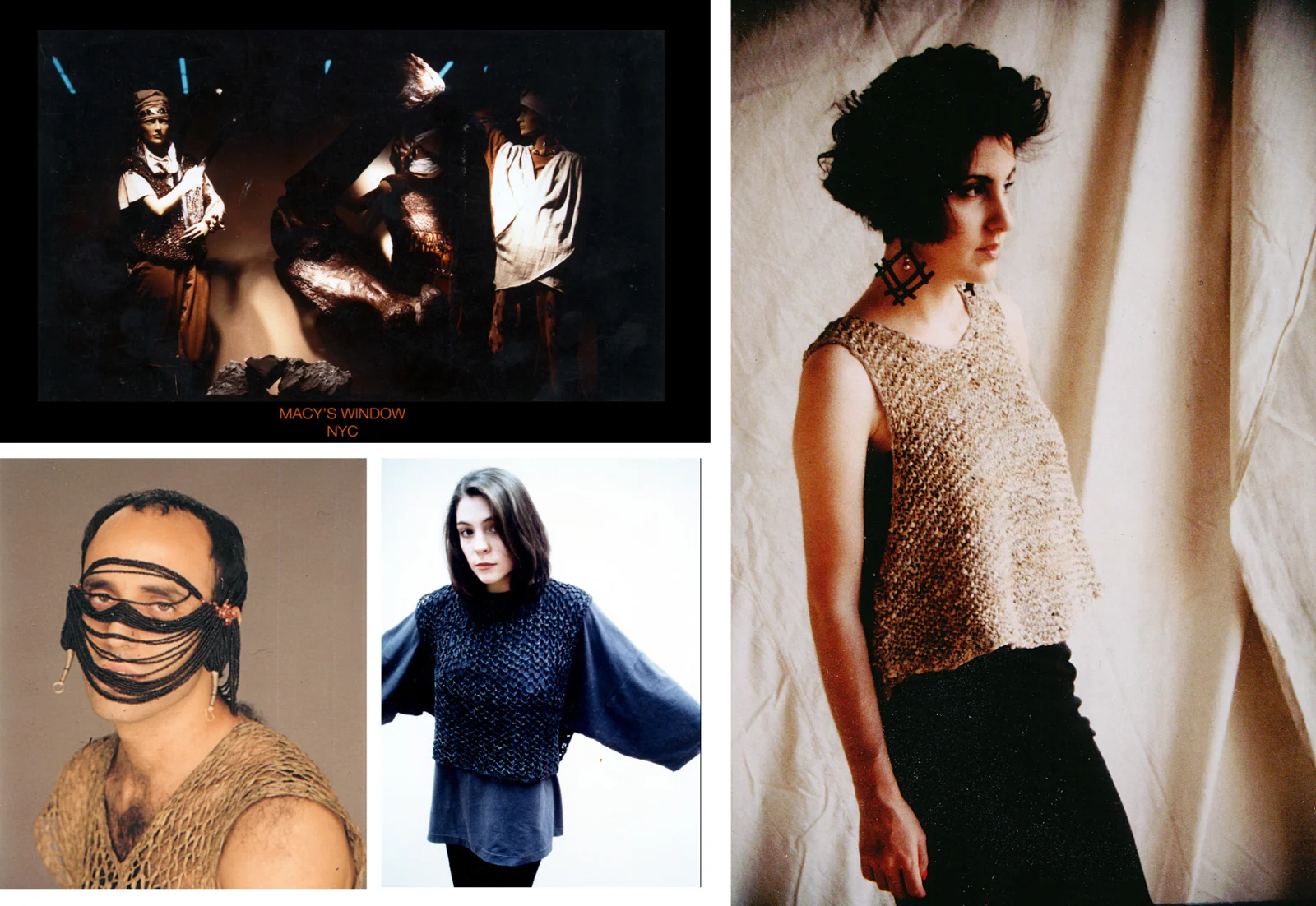 Knots crocheted leather fashion archive