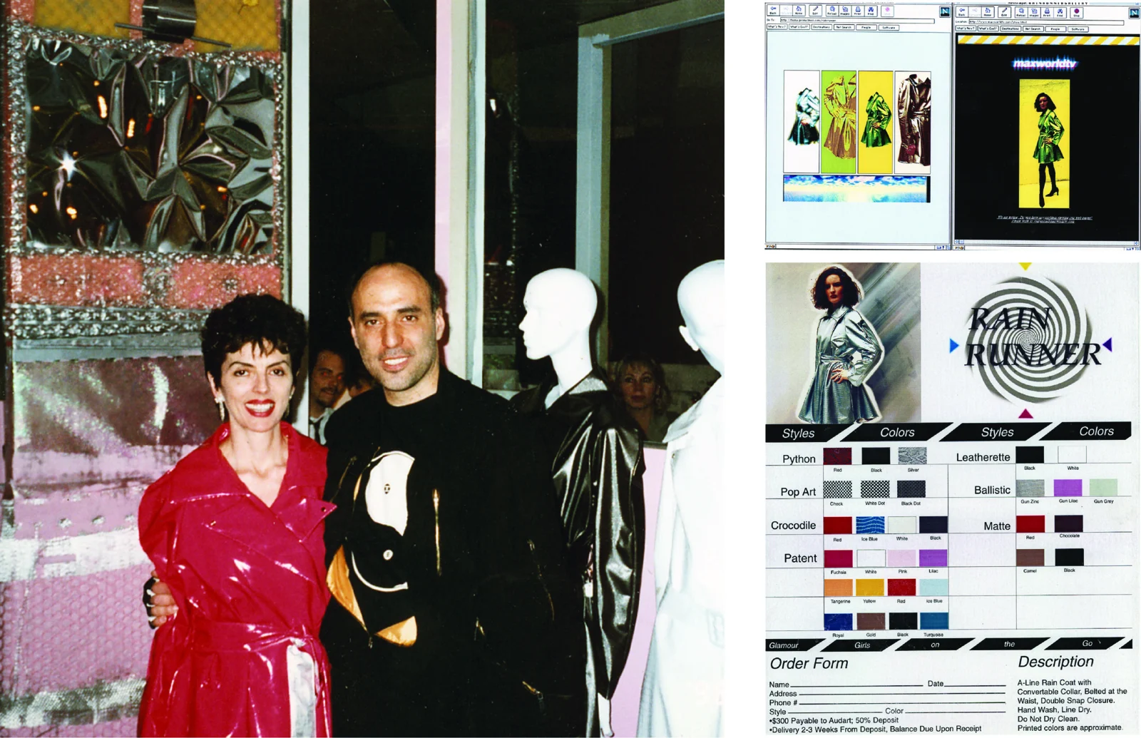 Rain Runner rainwear and early online retail archive